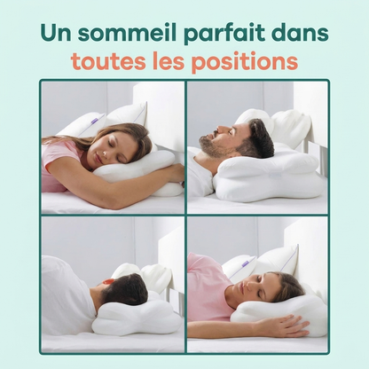 Oreiller Vitalune™ – Soutien ergonomique & alignement cervical
