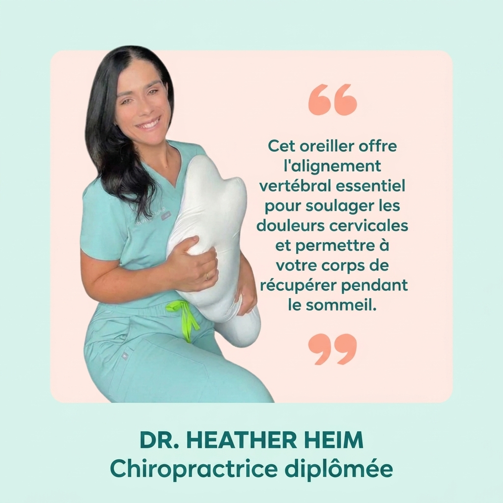 Oreiller Vitalune™ – Soutien ergonomique & alignement cervical