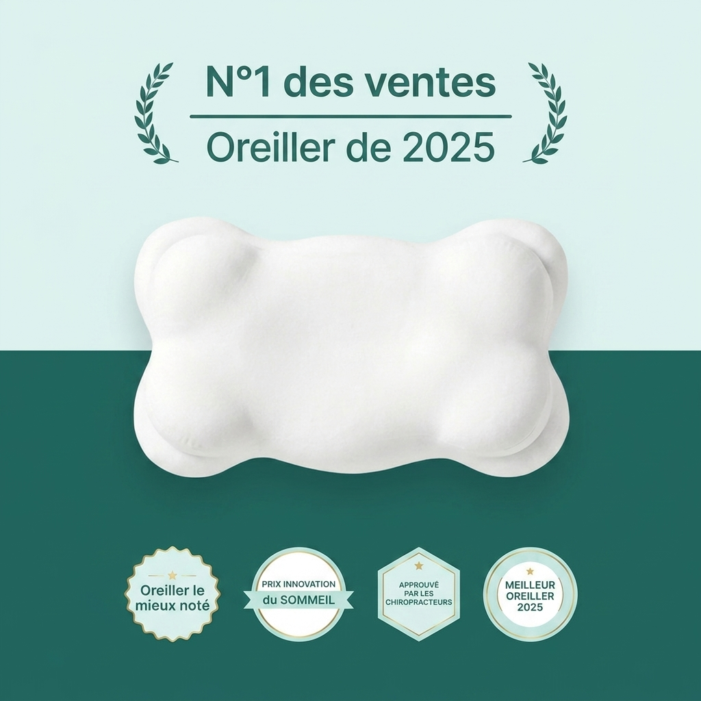 Oreiller Vitalune™ – Soutien ergonomique & alignement cervical